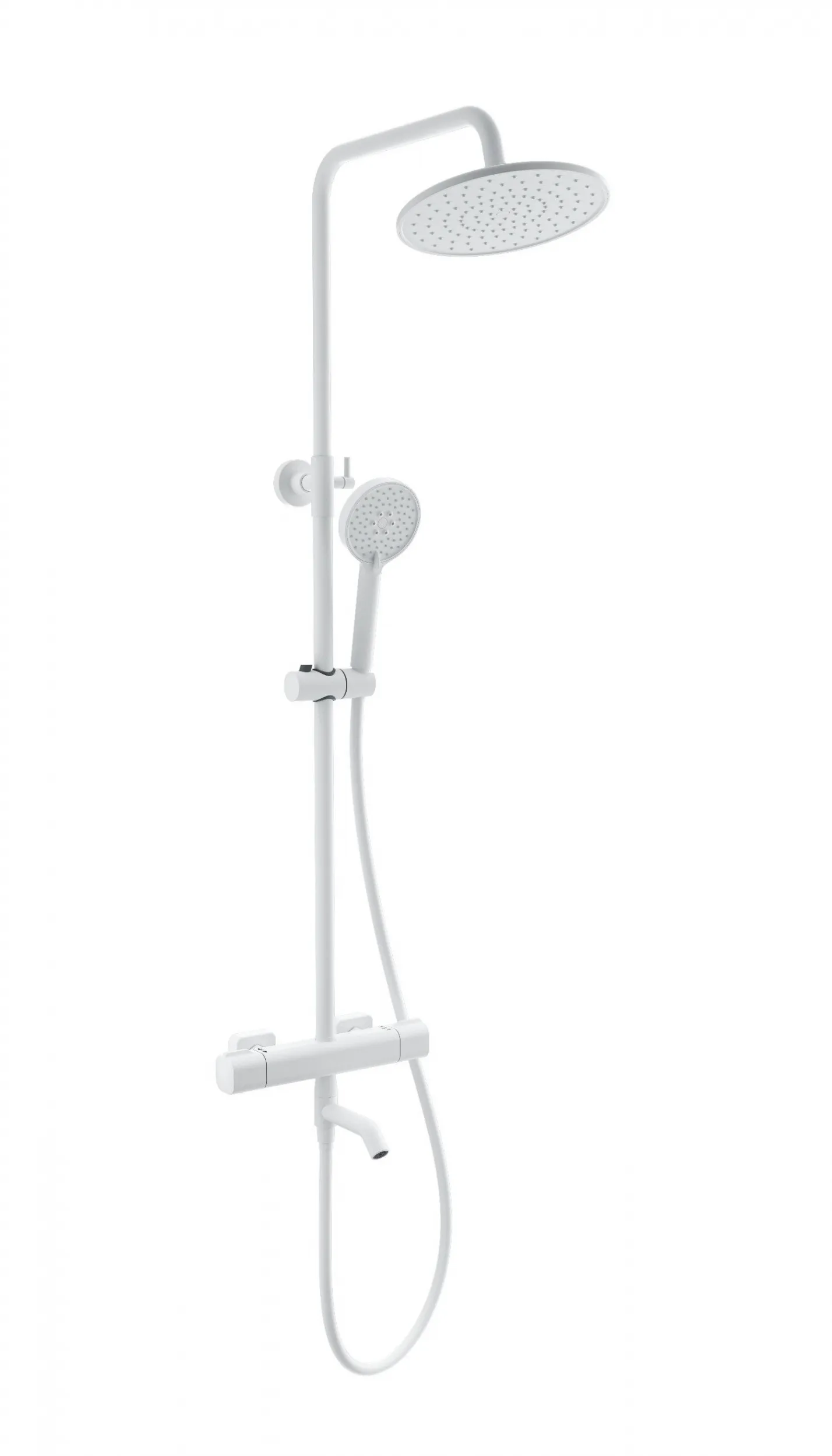 Душевая система с термостатом WONZON & WOGHAND STAY 1, Белый матовый (WW-B3051-A1-MW)