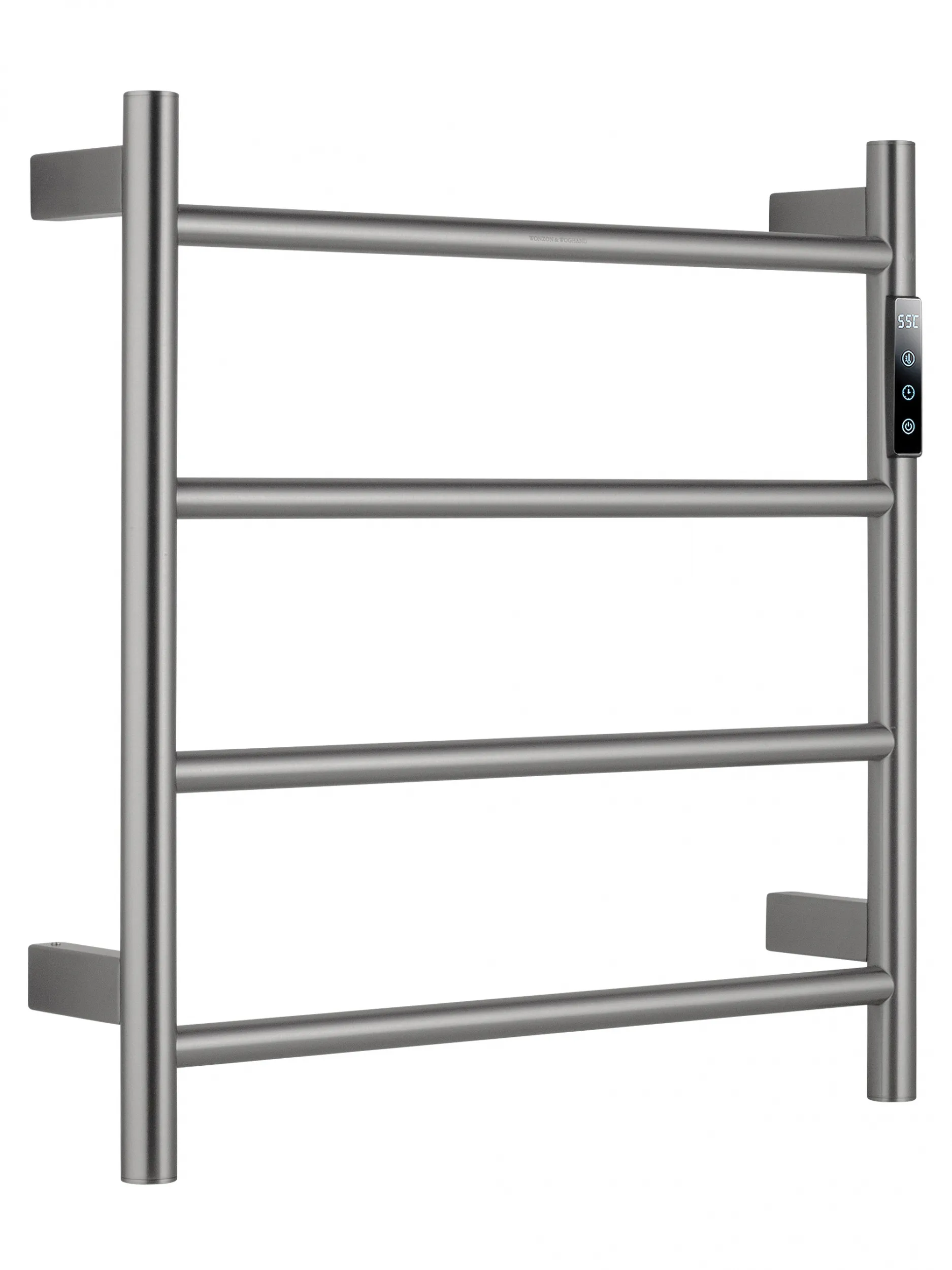 Полотенцесушитель электрический WONZON & WOGHAND BONN, Брашированный никель (WW-AL404-BR)