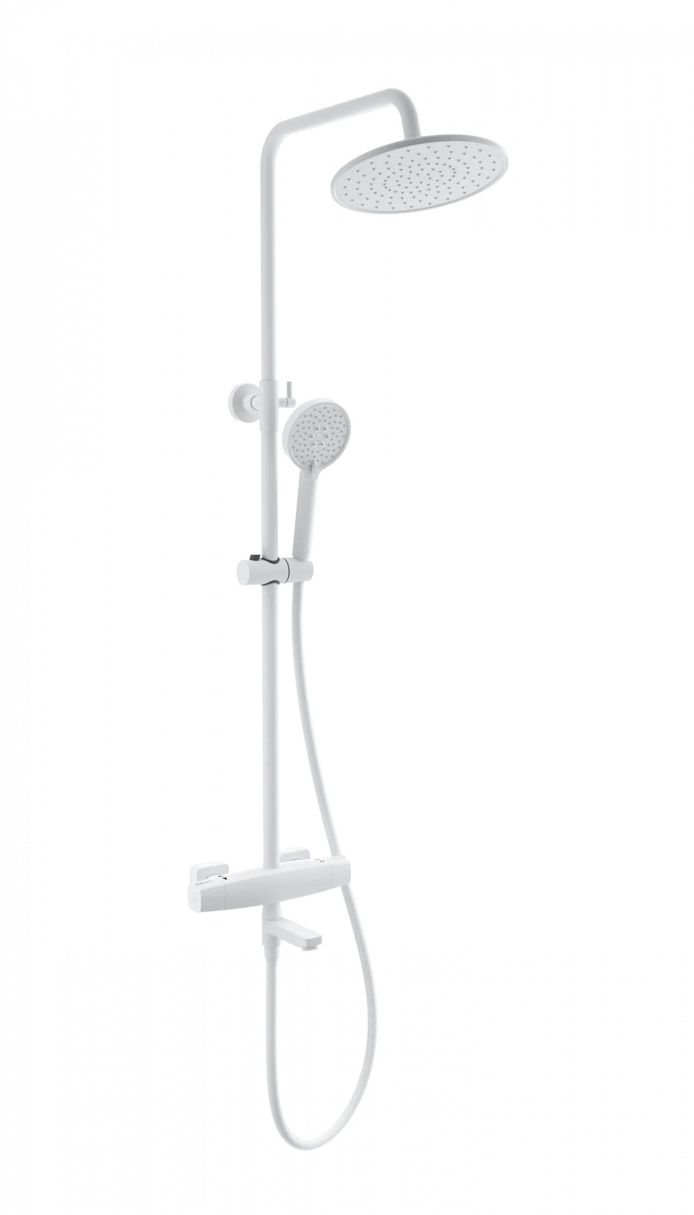 Душевая система с термостатом WONZON & WOGHAND NEO, Белый матовый (WW-B3035-A3-MW)