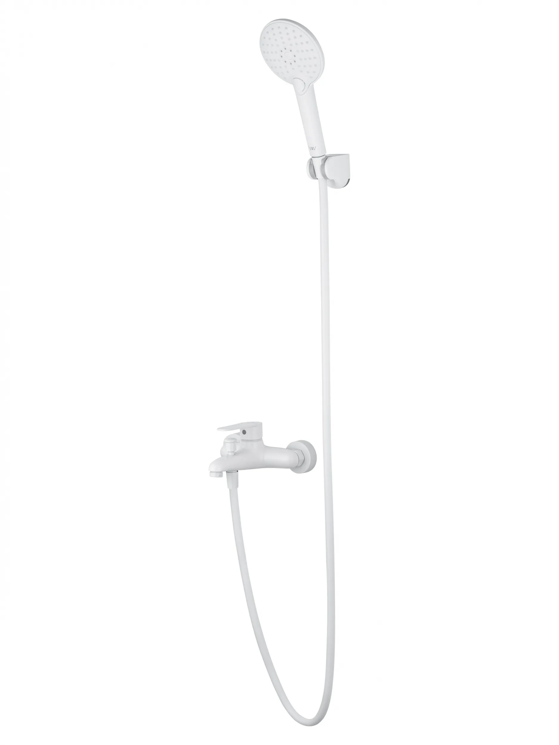 Смеситель для ванны с душем WONZON & WOGHAND ALFA, Белый матовый (WW-AE3204-MW)