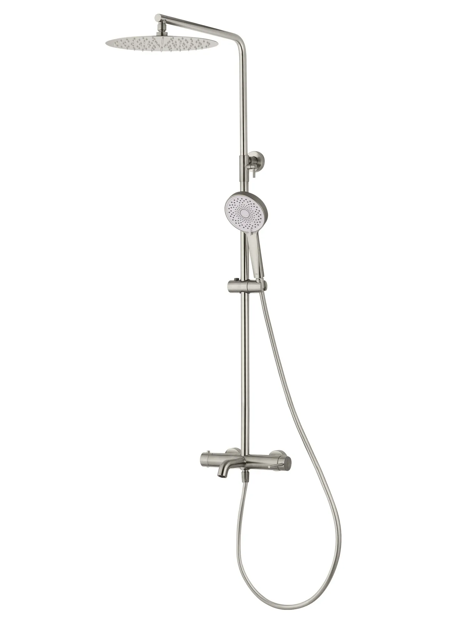 Душевая система WONZON & WOGHAND STICK, Брашированный никель (WW-88739017-BN)