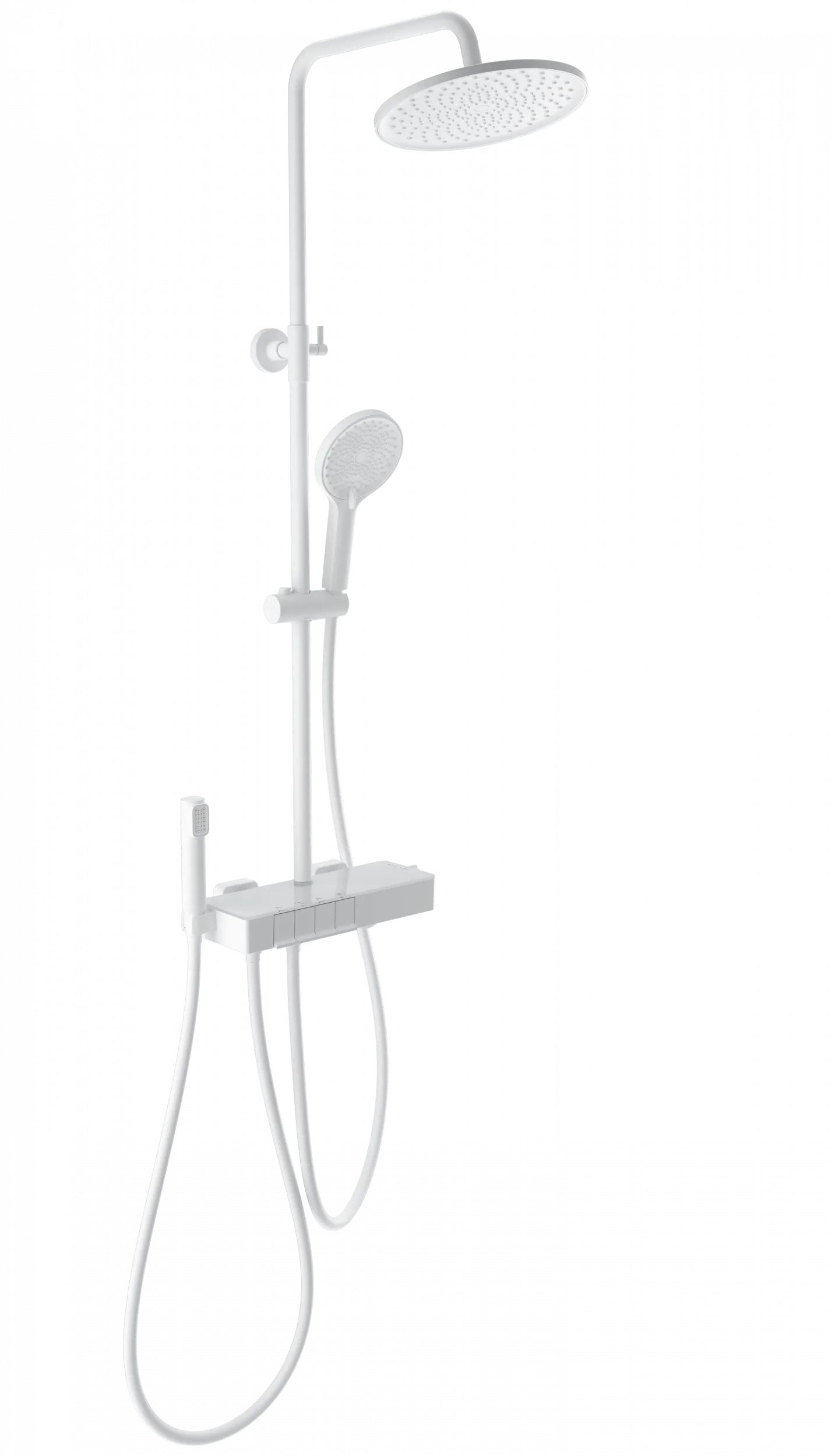 Душевая система с термостатом WONZON & WOGHAND MUSE Forte, Белый матовый (WW-B3580-MW)