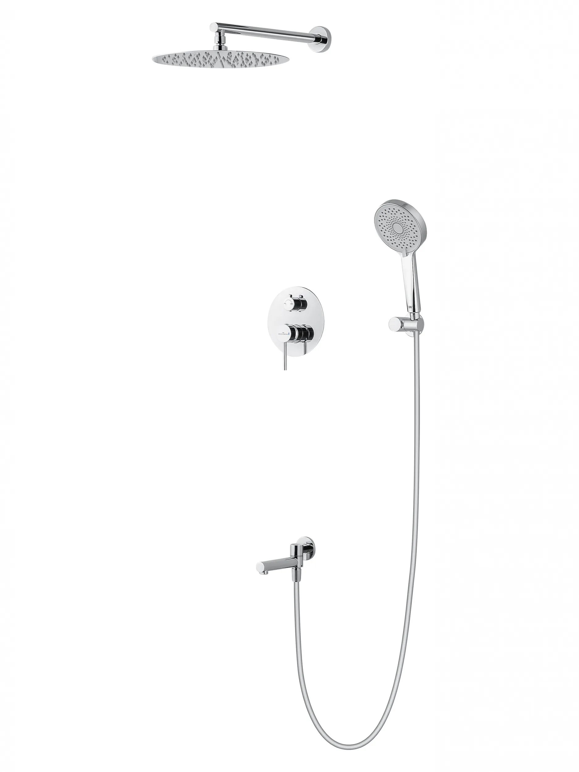 Душевая система встраиваемая WONZON & WOGHAND STICK, Хром (WW-88939017-CR)